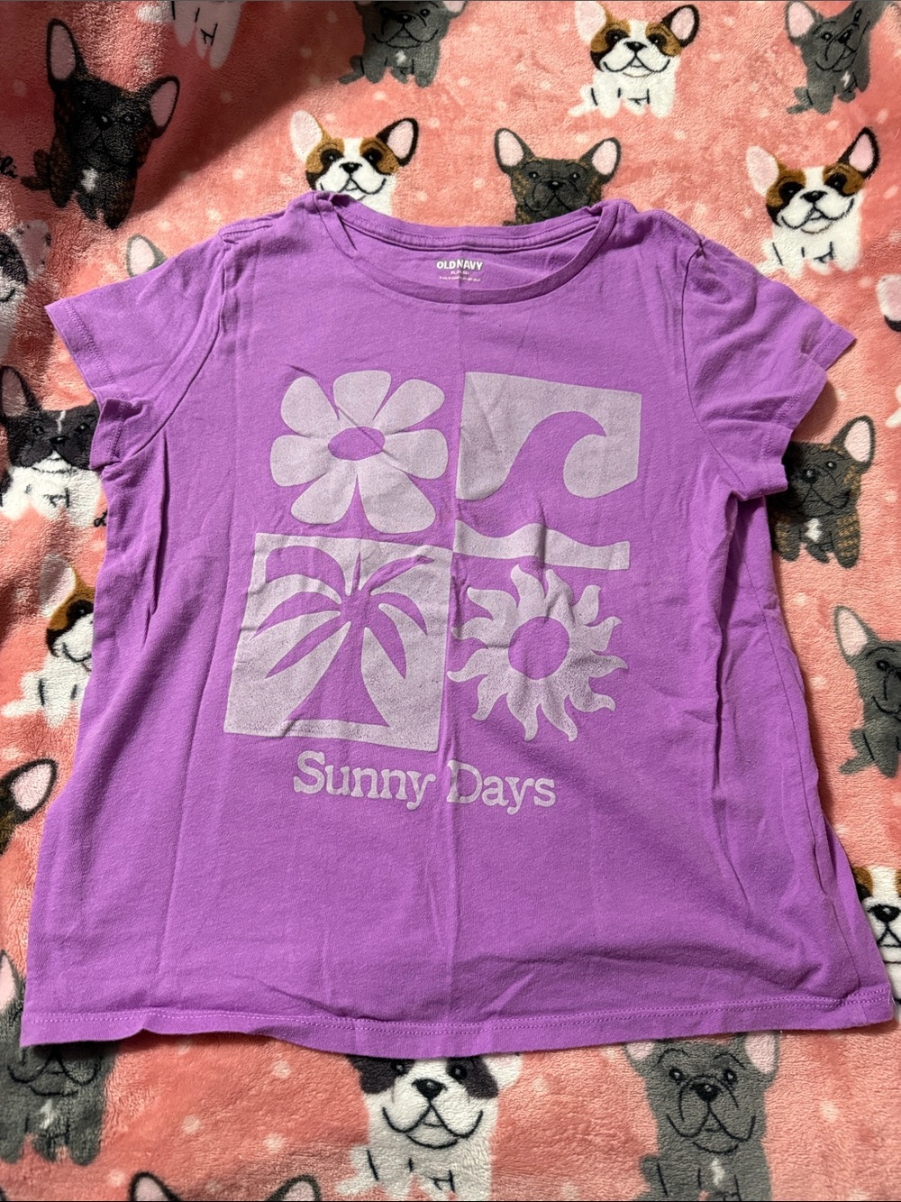 Old Navy Purple Girls' Sunny Days Graphic Tee